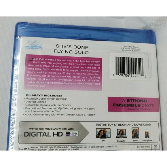 Baggage Claim Blu-Ray DVD Combo 2014 Comedy PG-13 Directed By David E Talbert - Picture 4 of 5